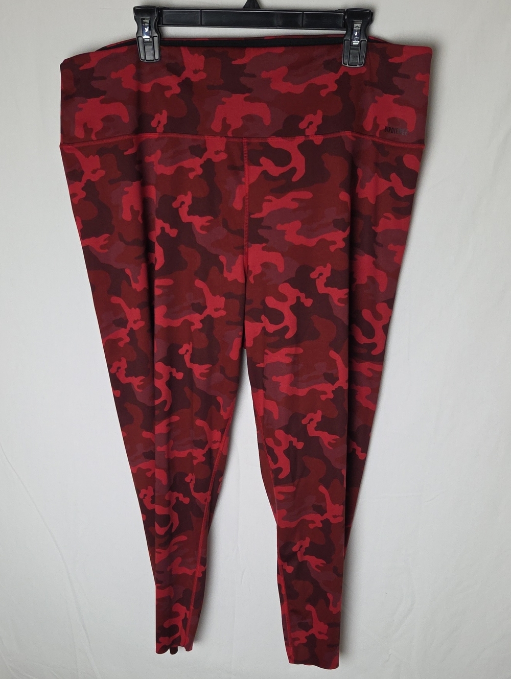 Birdiebee Red Camo High-Waist Leggings - Women Workout Athletic Size 3X